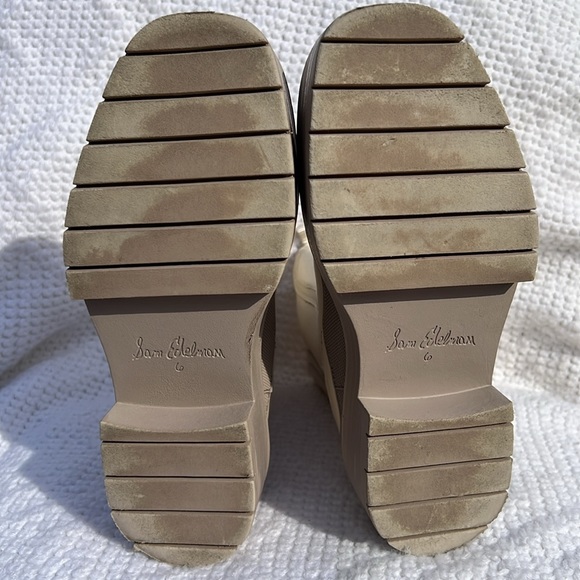 Sam Edelman Women's Ivory Round Toe Pull On Lulia Chelsea Boots Size US 6 - Picture 7 of 9